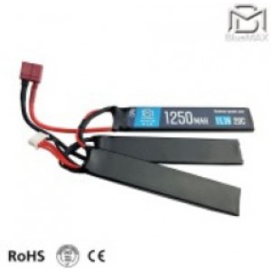 АКБ BlueMAX 1250mAh Lipo 11.1V 20C triple 3x(102х5.6х20) 3-х лепестковый Т-коннектор